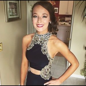 Navy prom dress size 0